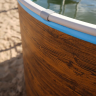 Каркасный бассейн морозоустойчивый Larimar 5 х 1.25м (врезной скиммер + форсунка) цвет Дерево/50003L